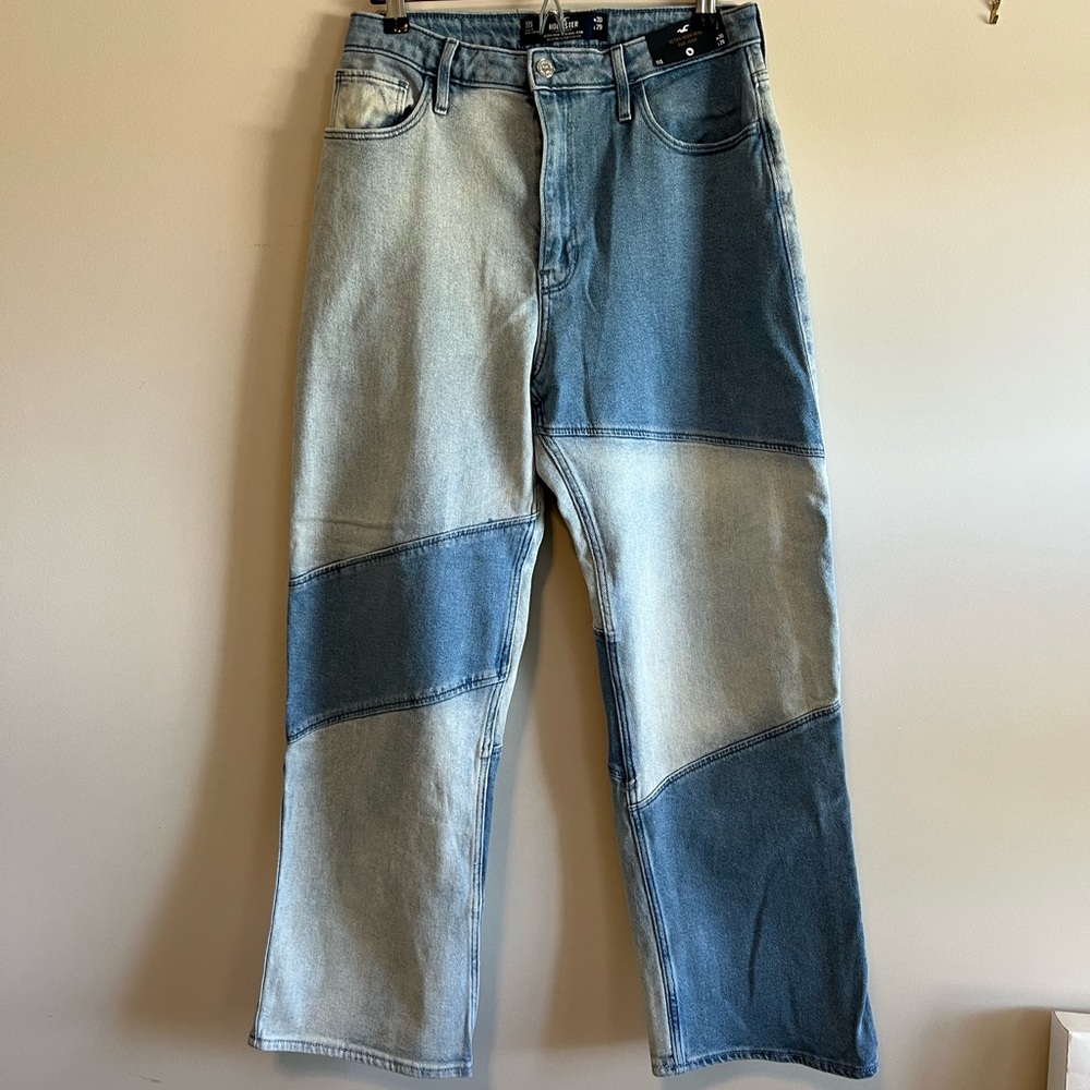 Hollister  Two-Tone Blue Jeans
